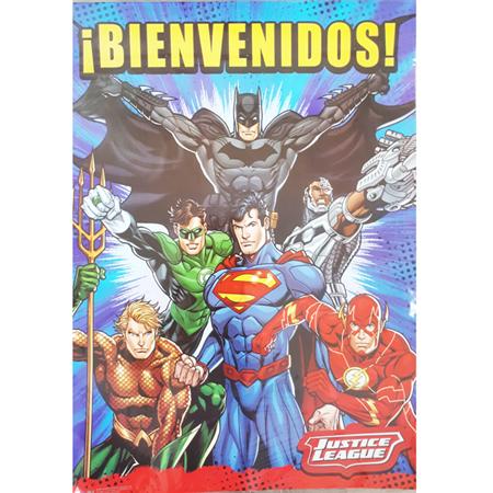 Afiche Liga de la Justicia Bienvenidos/ FC
