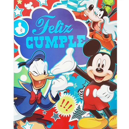 Afiche Mickey Mouse Feliz Cumple