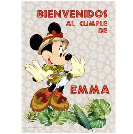 Afiche Pers. Minnie Safari