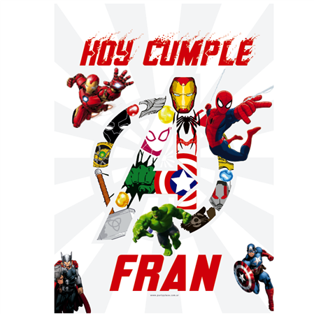 Afiche Pers. Avengers Marvel