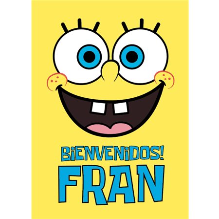 Afiche Pers. Bob Esponja