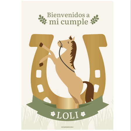 Afiche Pers. Caballos