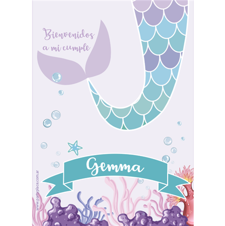Afiche Pers. Sirena Escamas