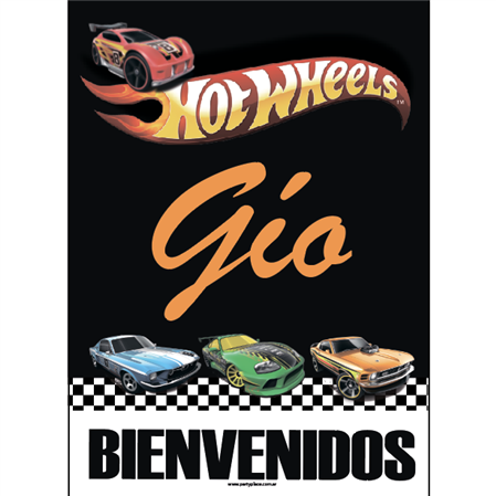 Afiche Pers. Hot Wheels