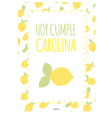 Afiche Pers. Lemon