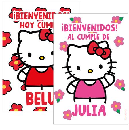 Afiche Pers. Hello Kitty roja