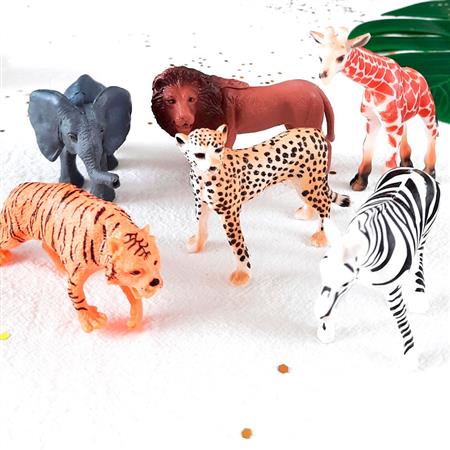 Animales de la selva premium 6u