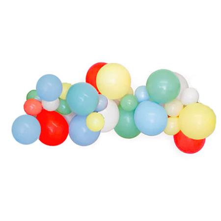 Arco de Globos Deco pared. Vintage red & blues