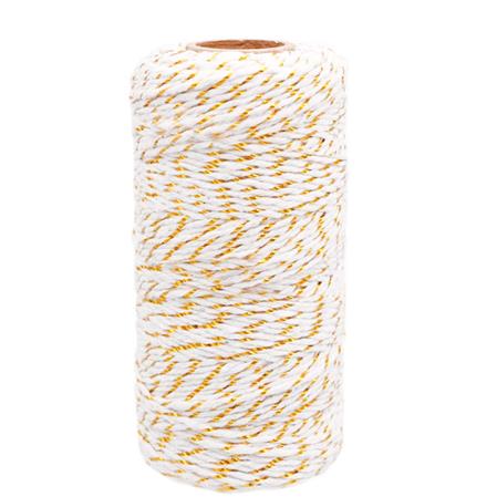 Hilo Baker Twin Dorado y blanco 5mt
