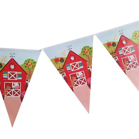 Banderín triangulos granja