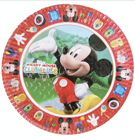 Bandeja redonda de cartón Mickey Mouse