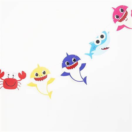 Banderín troquelado Baby Shark