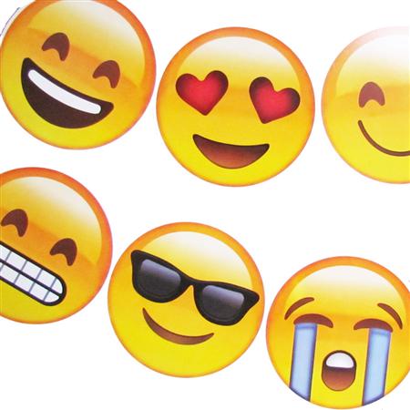 Banderín caritas emoticones
