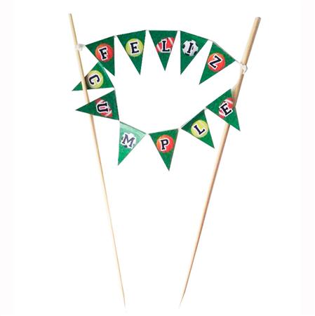 Mini banderín torta deportes