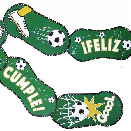 Banderín articulado Fútbol con césped
