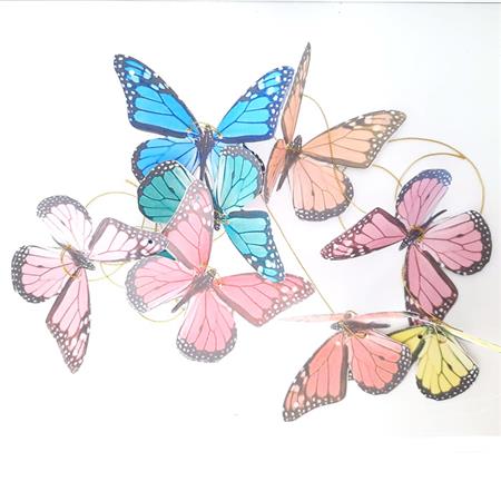 Banderín troquelado Mariposas