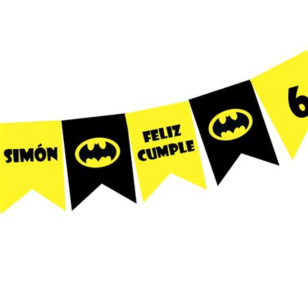 Banderín rectangulos BATMAN Pers.