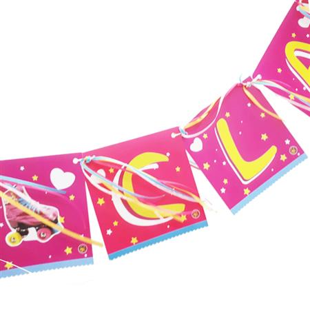 Banderín Soy Luna con cintas (pers)