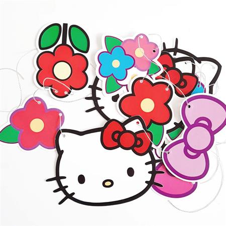 Banderín troquelado Hello Kitty