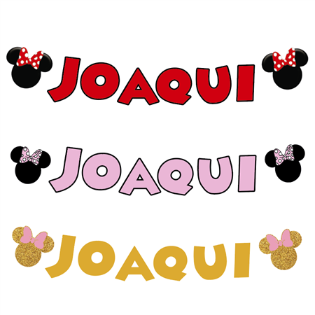 Banderin Minnie Nombre Pers
