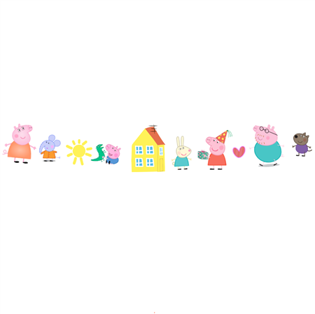 Banderín troquelado Peppa Pig