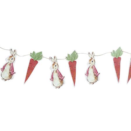 Banderín troquelado Peter Rabbit Rosa