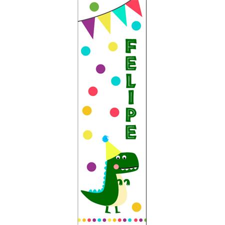 Banner de papel Baby Dino Vertical Pers.