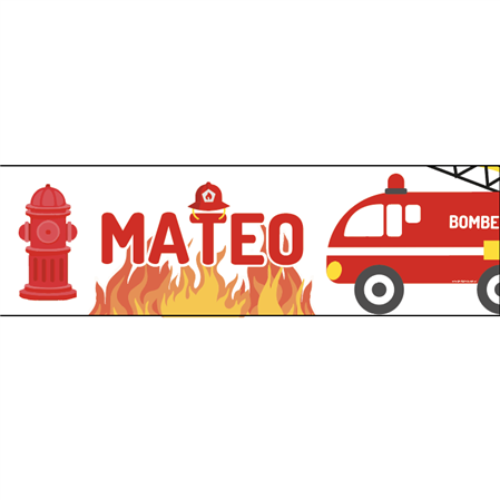 Banner de papel Bomberos Pers.