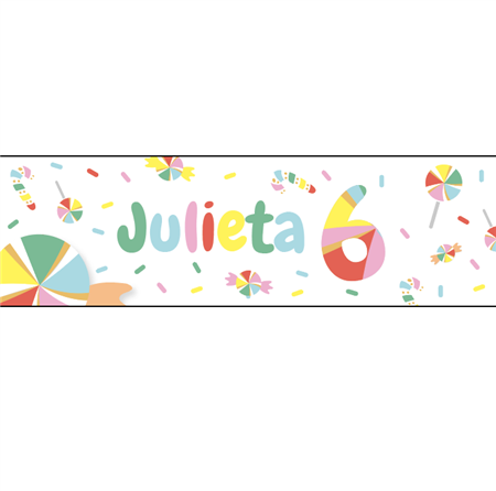 Banner de papel Candys Pers.