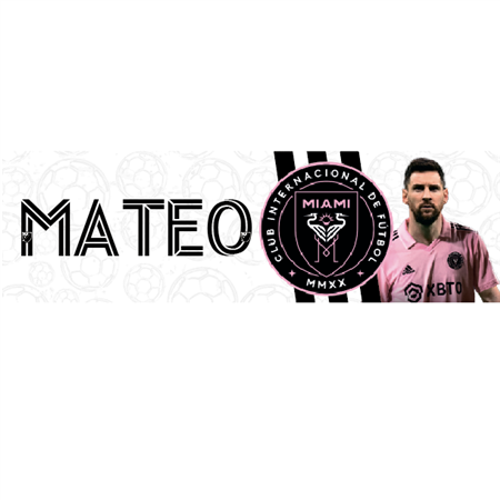 Banner de papel Futbol Inter Miami Pers.