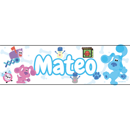 Banner de papel Las pistas de Blue Pers
