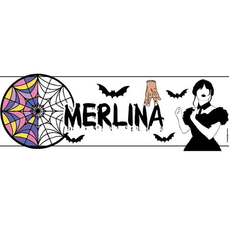 Banner de papel Merlina Pers