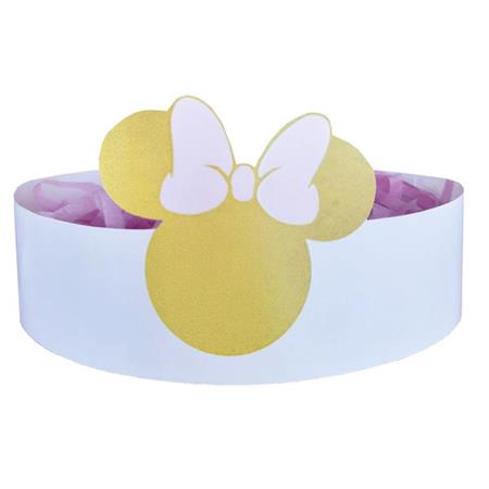 Base de telgopor Minnie oro (cabeza)