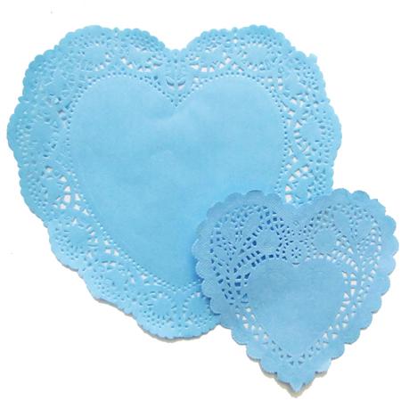 Blondas corazon celeste 15 cm20u