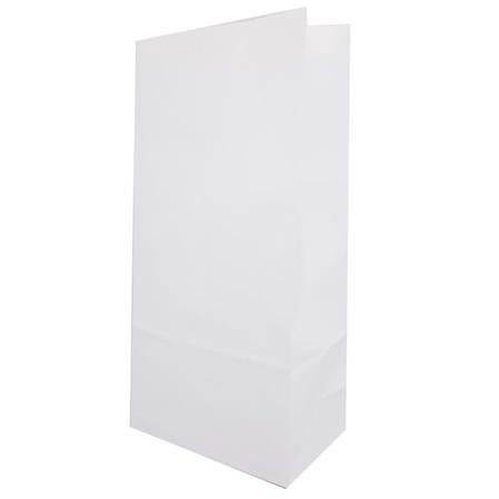 Bolsa con base lisa blanca 10u