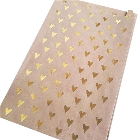 Bolsa sobre Kraft con dorado. 