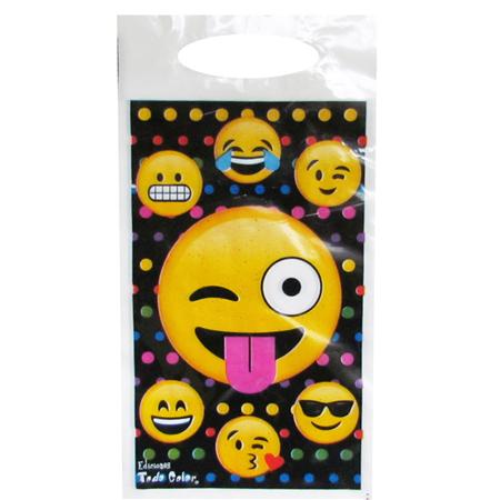 Bolsitas Emoticones (fondo negro) 10u