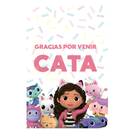Bolsita sobre Pers. La casa de Gabby
