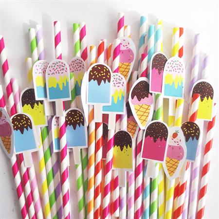 Bombillas aplique helados 10u