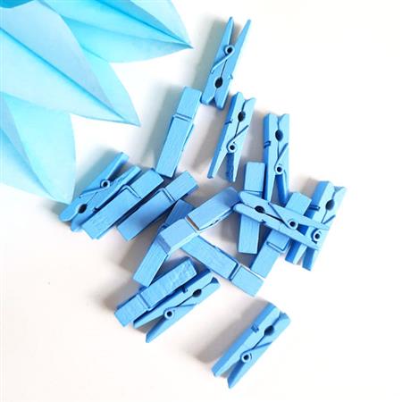Broches lisos celestes 10u