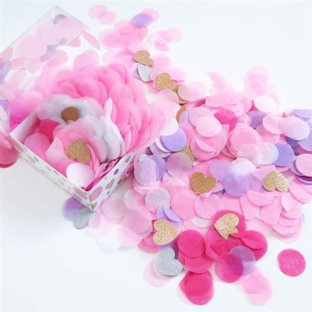 Confetti box rosa