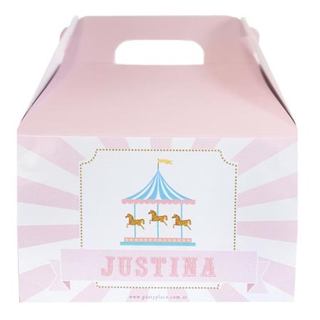 Cajita Feliz Carousel rosa Pers