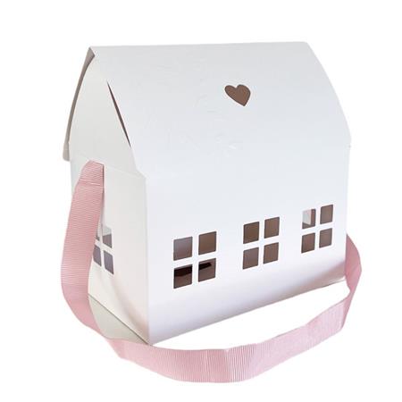 Cajita Feliz lisa blanca casita
