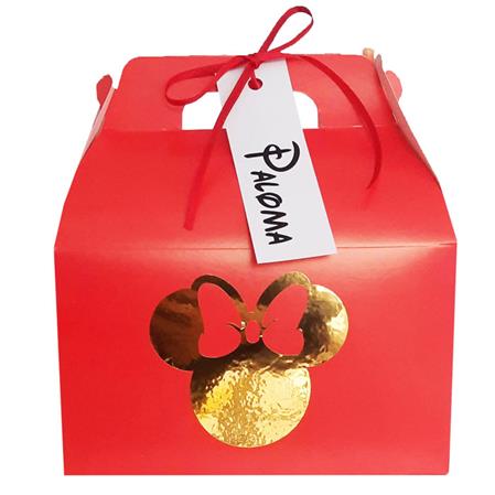 Cajita Feliz Minnie roja oro. Pers