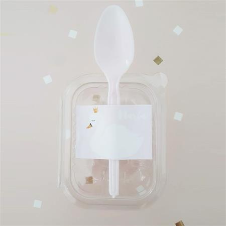 Set cajita torta Cisne x10 Pers
