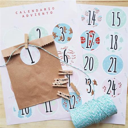 Kit Adviento Kraft Rosa