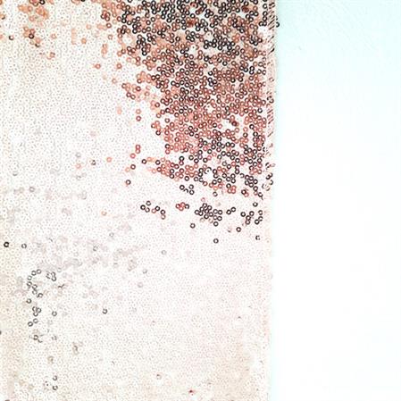 Camino lentejuelas rose gold