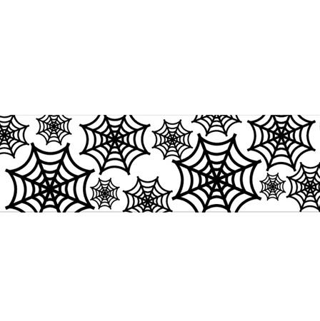 Camino de papel Telas de araña (blanco) 90cm