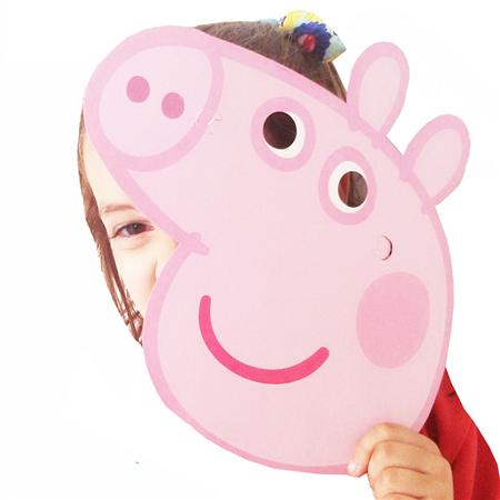 Careta de cartón peppa Pig 10u