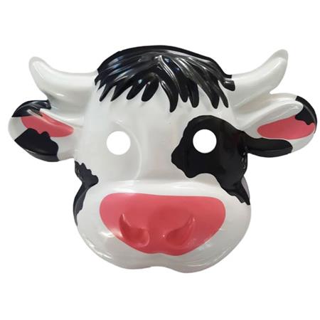 Careta plástica vaca 6u